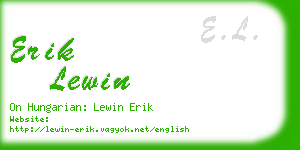 erik lewin business card